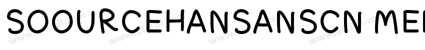 SOOURCEHANSANSCN MED字体转换